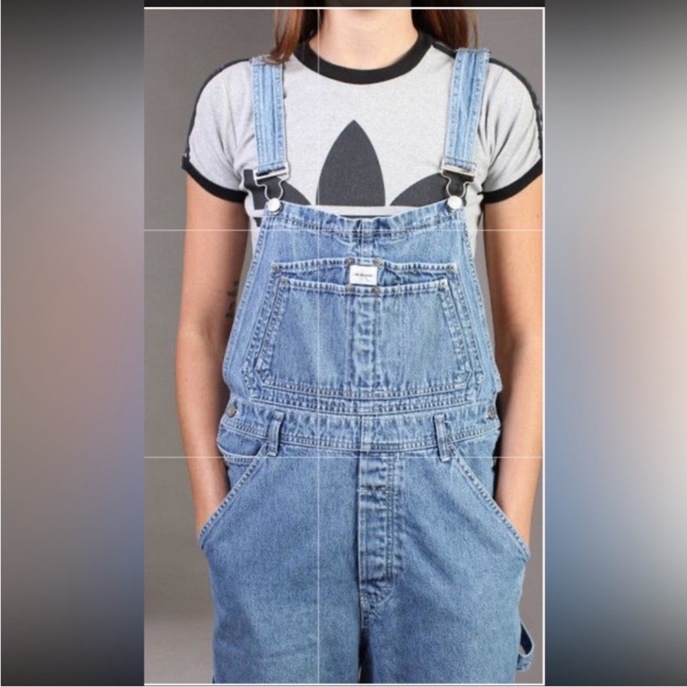 VINTAGE 90S CALVIN KLEIN DUNGAREES BIB  OVERALLS SZ L UNISEX women’s